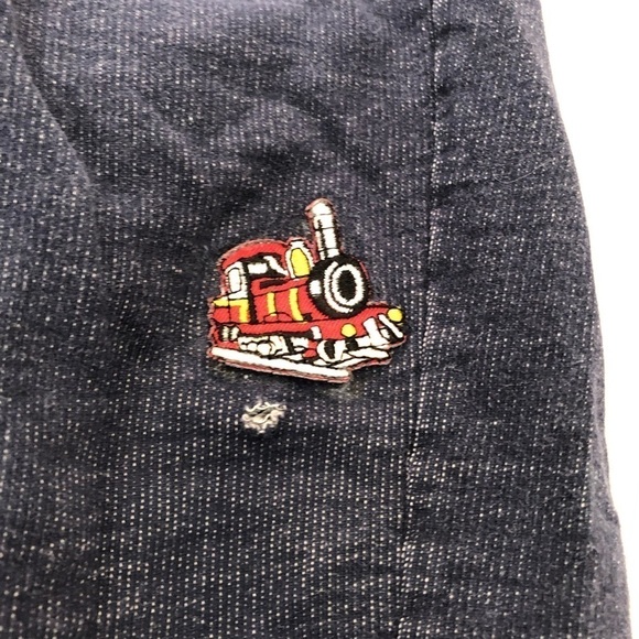 Carters Baby Toddler Dark Wash Jeans Train - Picture 4 of 9